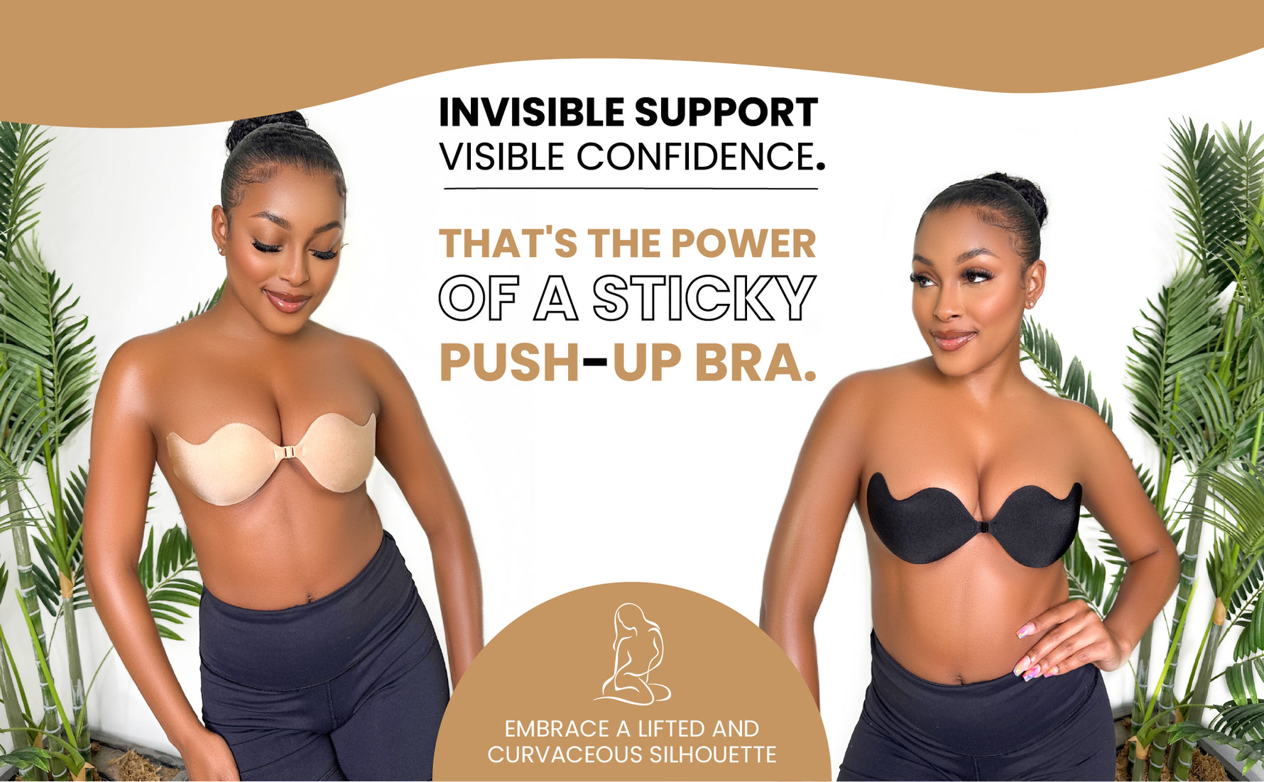Women Super Sticky Bra, Strapless Bra | Invisible backless Bras Self Adhesive Bra | Push up bras for women | 5pairs Sticky bras for ladies. - Suwais.Fashion